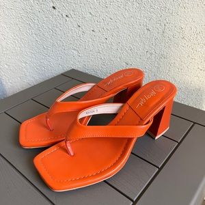 Nasty Gal square toe heel